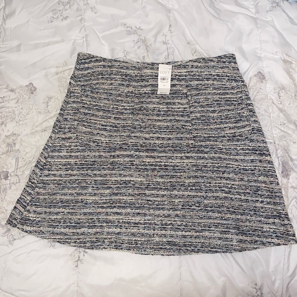 LOFT NWT SEXY A-LINE TWEED SKIRT SZ 8 💐🌷🎀